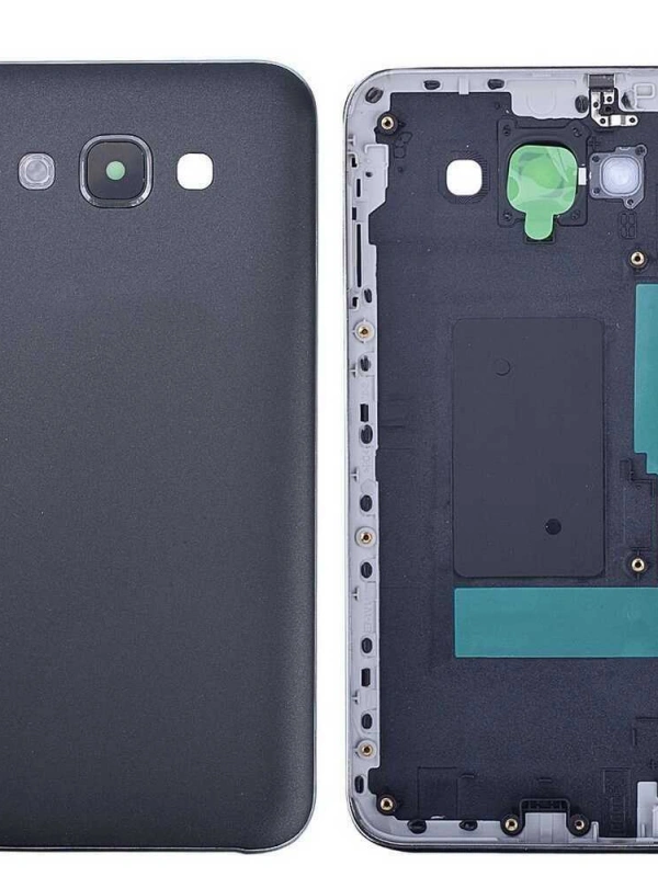 Samsung Uyumlu Galaxy E7 E700 Kasa Kapak Siyah Çıtasız