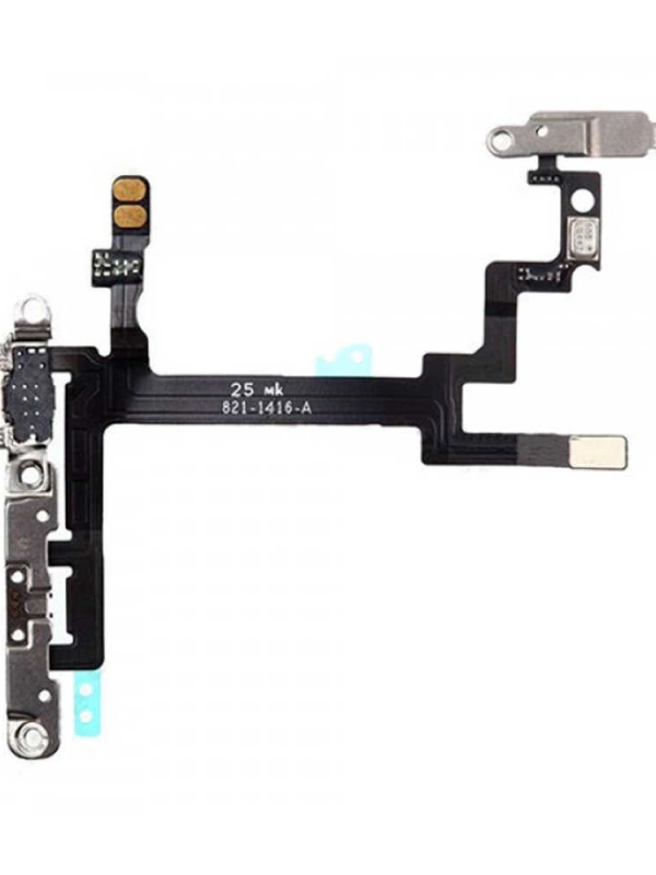 Apple Uyumlu iPhone 5 On Off Power Yan Ses Filmi Flex Demirli