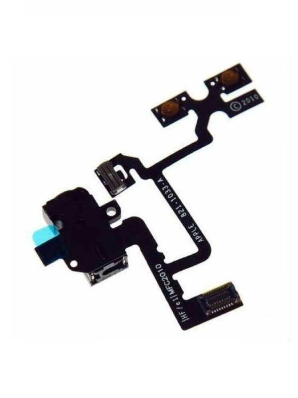 Apple Uyumlu iPhone 4 Kulaklık Soketli Film Siyah