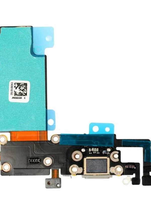 Apple Uyumlu iPhone 6s Plus Kulaklık Soketli Şarj Soketli Film Siyah