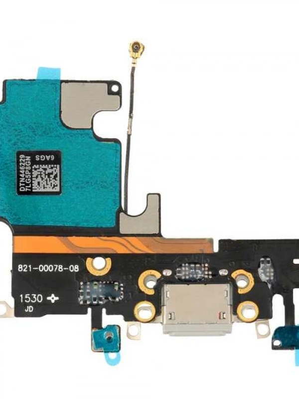 Apple Uyumlu iPhone 6s Kulaklık Soketli Şarj Soketli Film Siyah