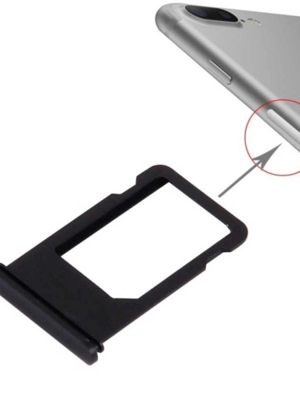 Apple Uyumlu iPhone 7 Plus Sim Kart Tepsisi Jet Black