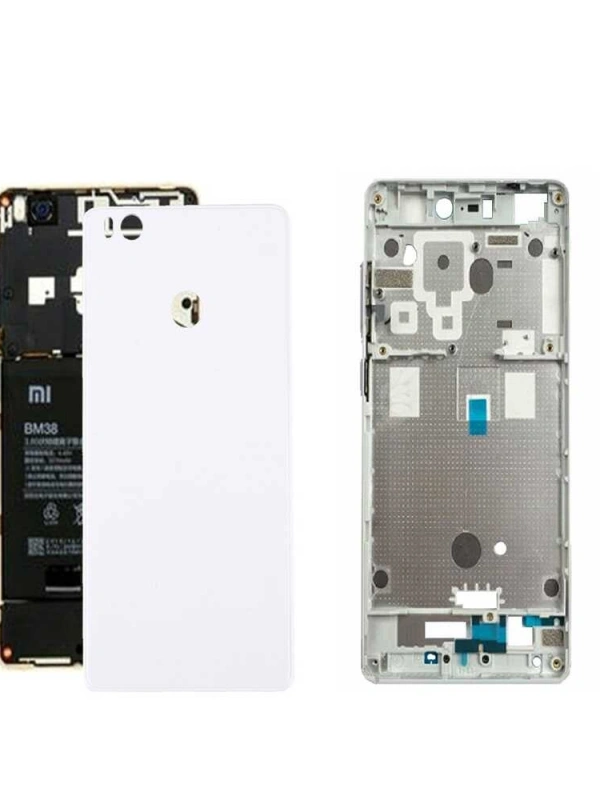 Xiaomi Uyumlu Mi 4s Kasa Kapak Beyaz Çıtalı