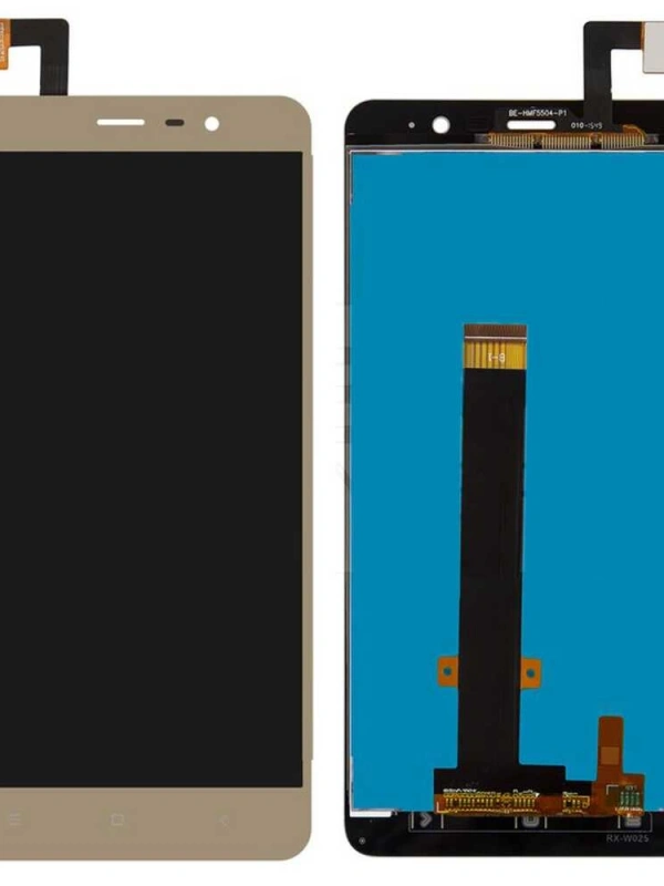 Xiaomi Uyumlu Redmi Note 3 Lcd Ekran Gold Çıtasız