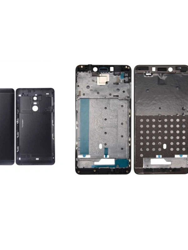 Xiaomi Uyumlu Redmi Note 4 Kasa Kapak Siyah Çıtalı