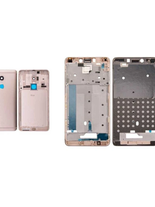 Xiaomi Uyumlu Redmi Note 4 Kasa Kapak Gold Çıtalı