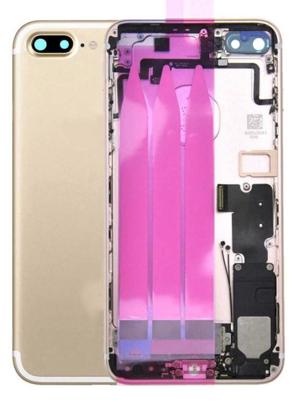 Apple Uyumlu iPhone 7 Plus Kasa Gold Dolu