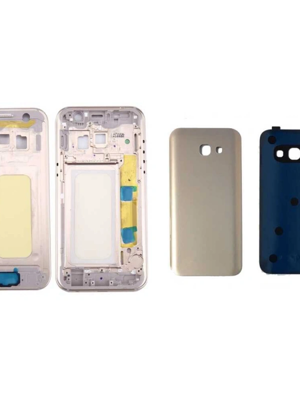 Samsung Uyumlu Galaxy A320 Kasa Kapak Gold Çıtasız