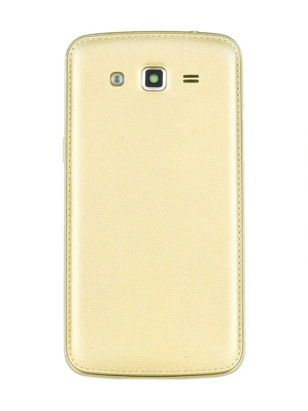 Samsung Uyumlu Galaxy Grand 2 G7106 Kasa Kapak Gold No Duos Çıtasız