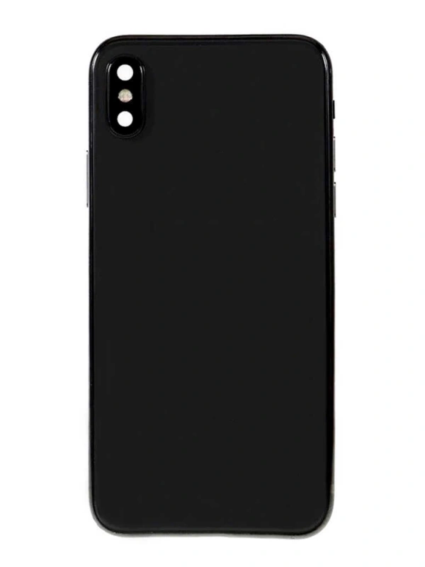 Apple Uyumlu iPhone X Kasa Kapak Siyah Dolu