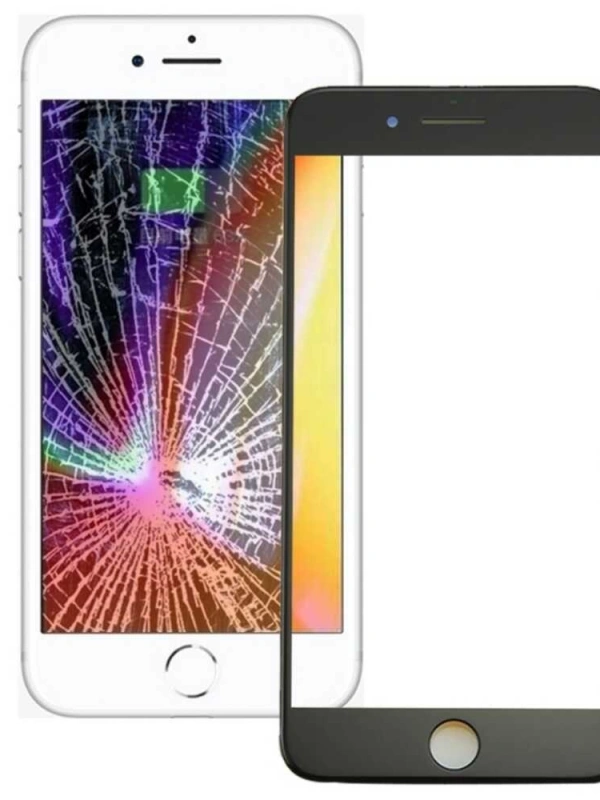 Apple Uyumlu iPhone 8 Plus Lens Ocalı Çıtalı Siyah