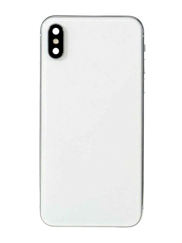 Apple Uyumlu iPhone X Kasa Kapak Beyaz Dolu