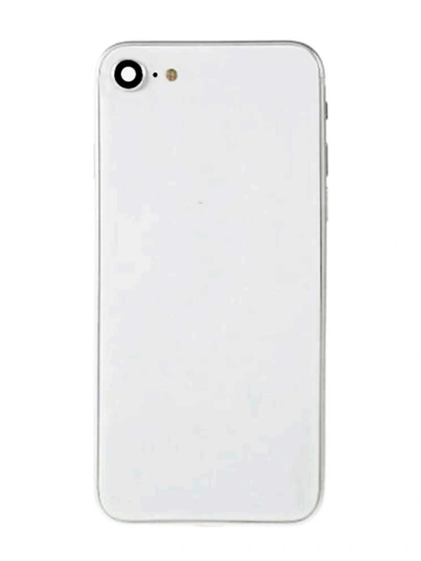 Apple Uyumlu iPhone 8 Kasa Kapak Beyaz Dolu