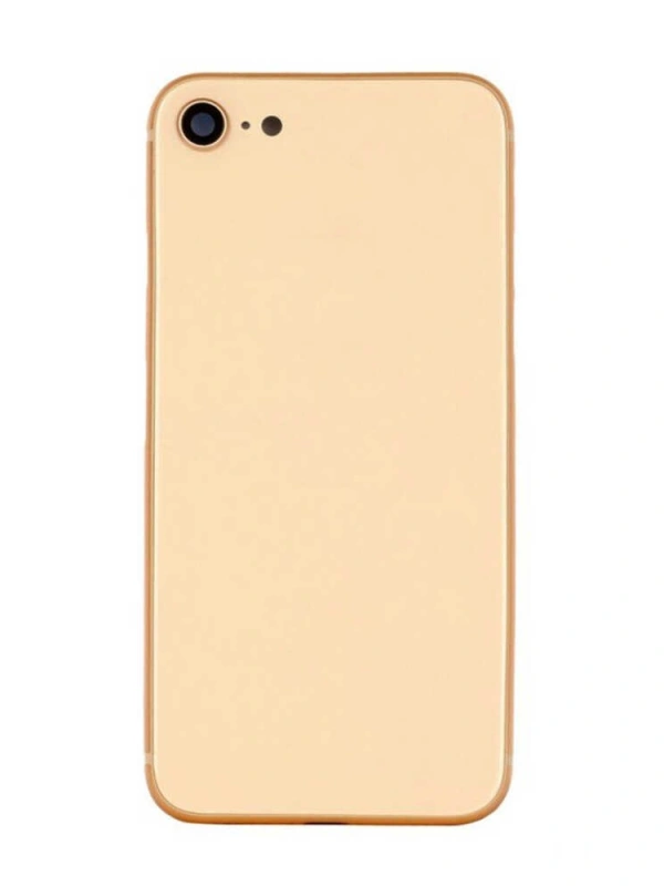 Apple Uyumlu iPhone 8 Kasa Kapak Gold Dolu