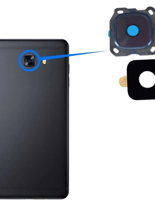 Samsung Uyumlu Galaxy C7 Pro C7010 Kamera Lensi Siyah
