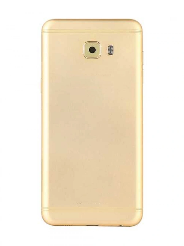 Samsung Uyumlu Galaxy C5 Pro C5010 Kasa Kapak Gold Çıtasız