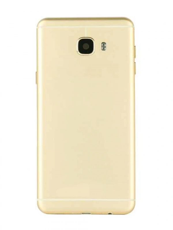 Samsung Uyumlu Galaxy C7 C7000 Kasa Kapak Gold Çıtasız