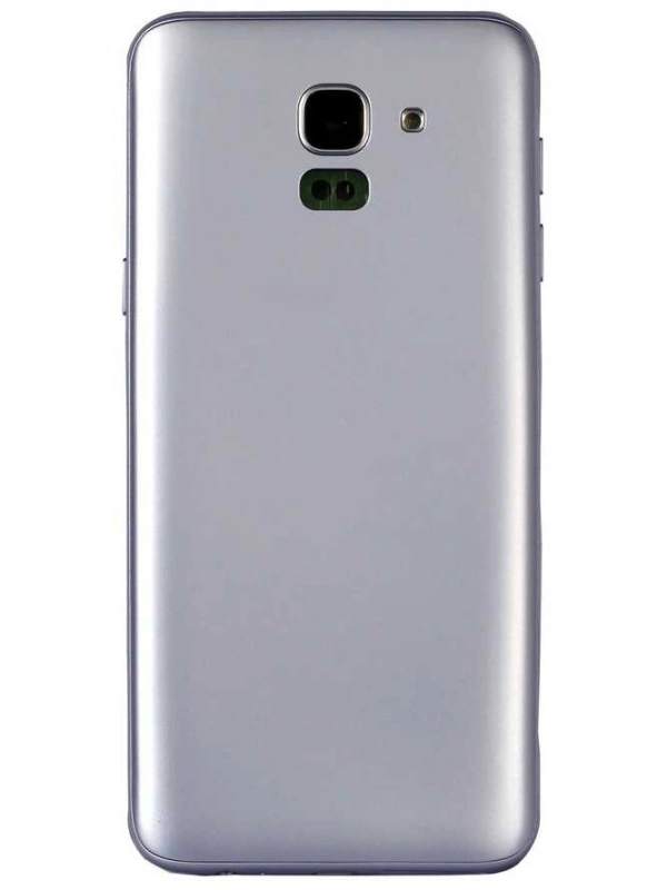 Samsung Uyumlu Galaxy J6 J600 Kasa Kapak Gri Çıtalı