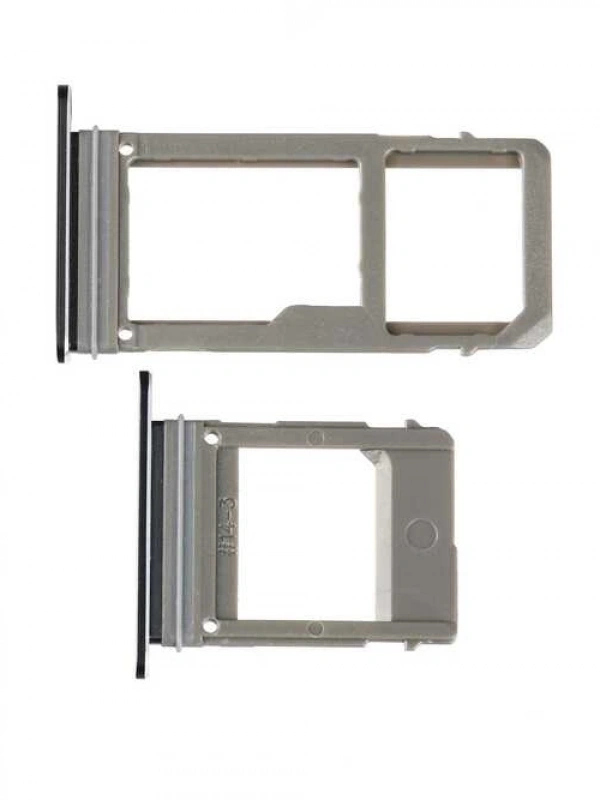 Samsung Uyumlu Galaxy A520 Sim Kart Tepsisi Siyah Çift
