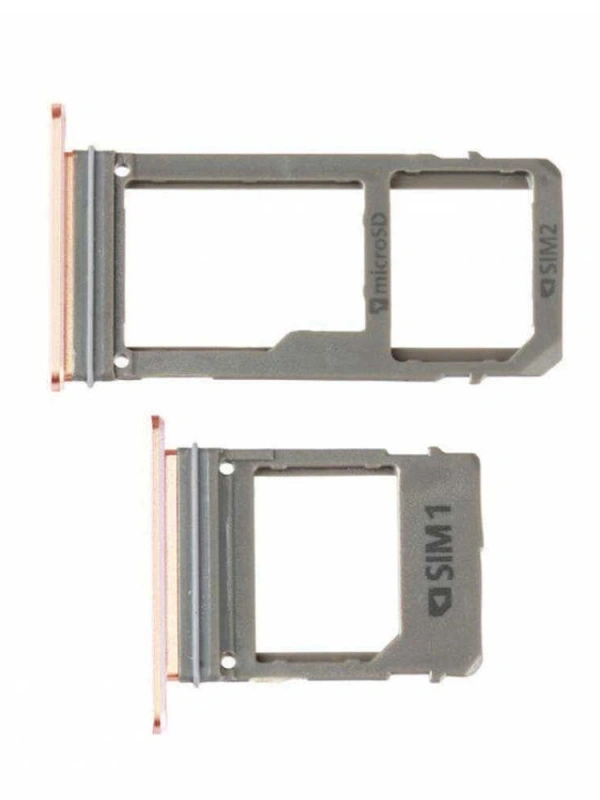 Samsung Uyumlu Galaxy A720 Sim Kart Tepsisi Rose Çift