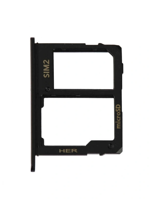 Samsung Uyumlu Galaxy J3 Pro 2017 J330 Sim Kart Tepsisi Siyah Çift
