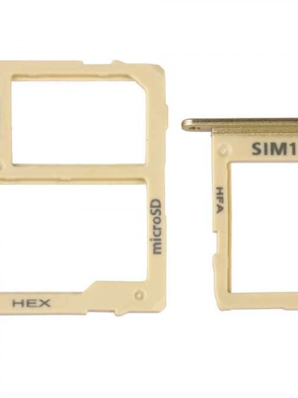 Samsung Uyumlu Galaxy J6 J600 Sim Kart Tepsisi Gold Çift