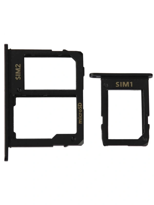 Samsung Uyumlu Galaxy J7 Pro 2017 J730 Sim Kart Tepsisi siyah Çift