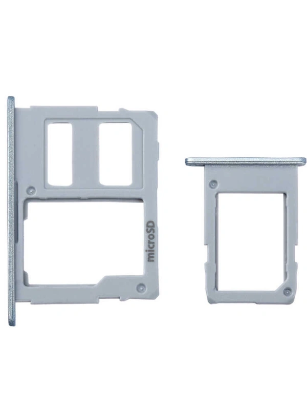 Samsung Uyumlu Galaxy J7 Pro 2017 J730 Sim Kart Tepsisi Silver Çift