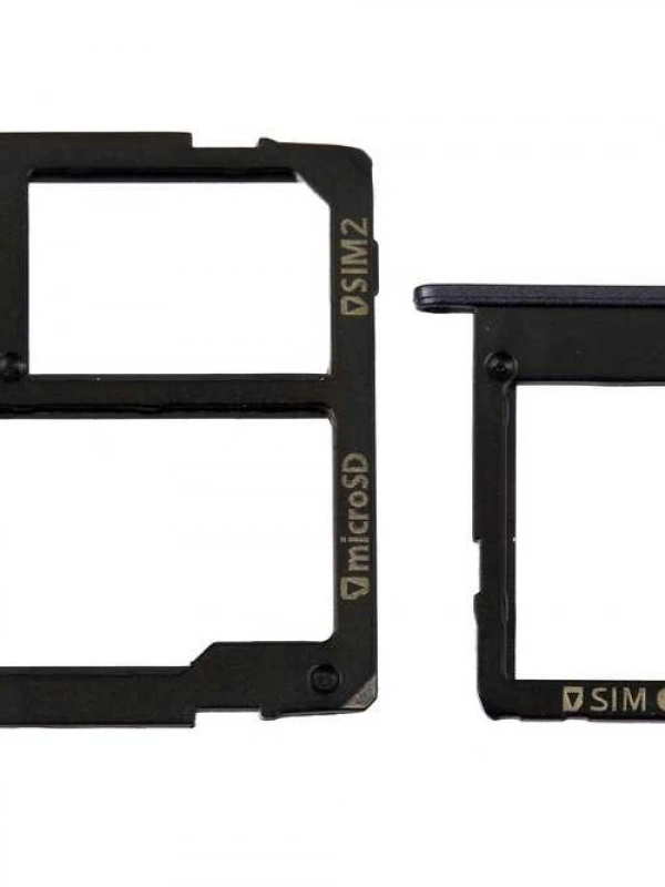 Samsung Uyumlu Galaxy J5 Prime G570 Sim Kart Tepsisi Siyah Çift