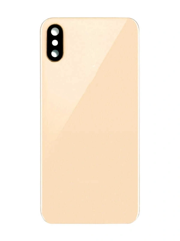 Apple Uyumlu iPhone Xs Max Arka Kapak Kamera Lensli Gold