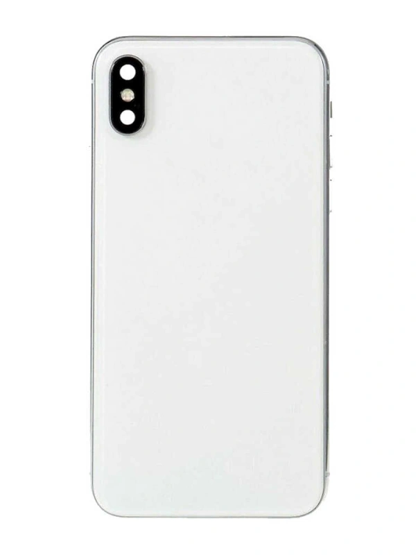 Apple Uyumlu iPhone Xs Kasa Kapak Beyaz Dolu