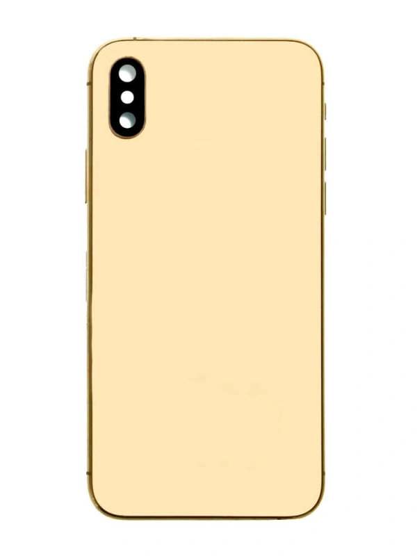 Apple Uyumlu iPhone Xs Kasa Kapak Gold Dolu