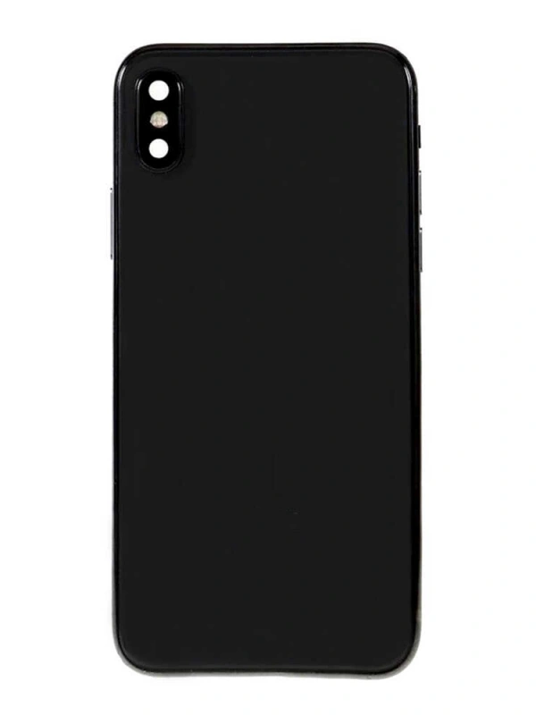 Apple Uyumlu iPhone Xs Kasa Kapak Siyah Boş
