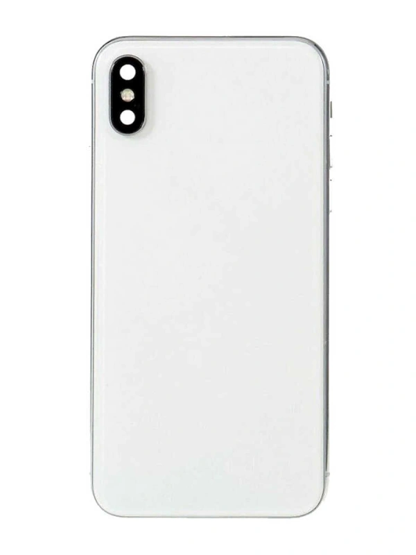 Apple Uyumlu iPhone Xs Max Kasa Kapak Beyaz Dolu