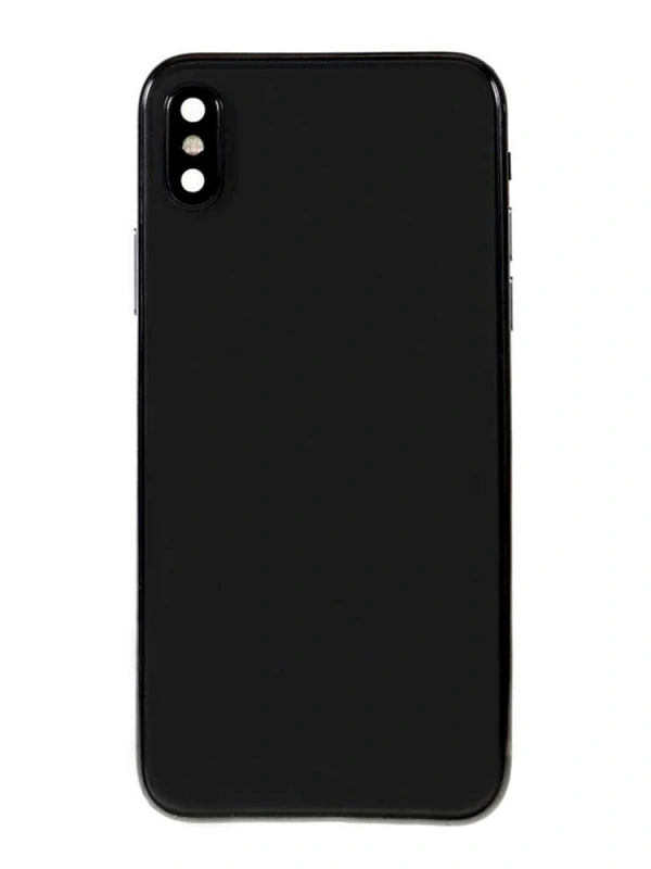 Apple Uyumlu iPhone Xs Max Kasa Kapak Siyah Boş