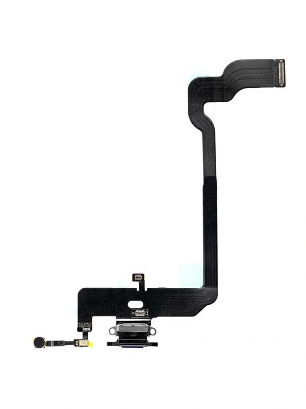 Apple Uyumlu iPhone Xs Şarj Soketli Mikrofon Filmi Flex Siyah