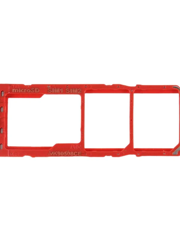Samsung Uyumlu Galaxy A10 A105 Sim Kart Tepsisi Kırmızı