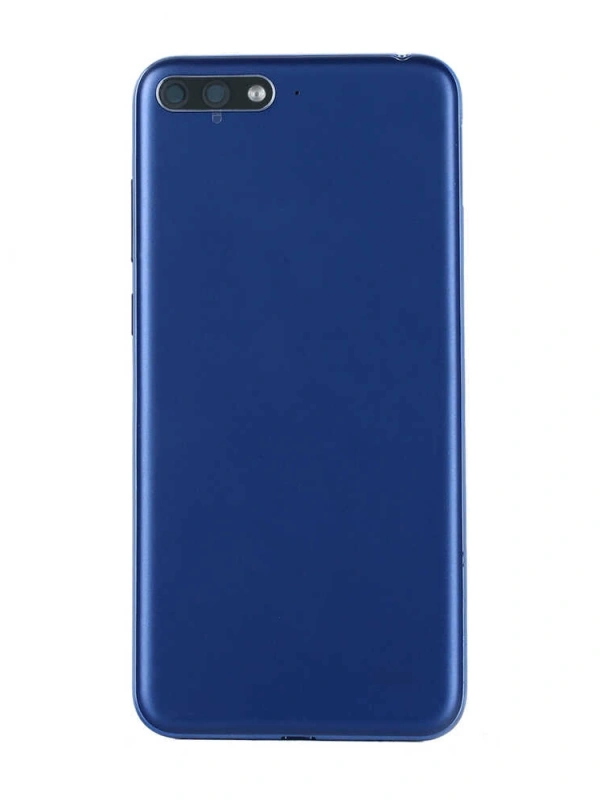 Huawei Uyumlu Y6 2018 Kasa Kapak Mavi Çıtasız
