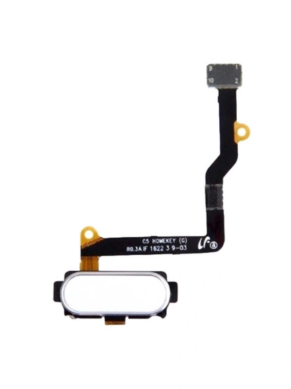 Samsung Uyumlu Galaxy C7 C7000 Home Tuş Bordu Filmi Flex Beyaz