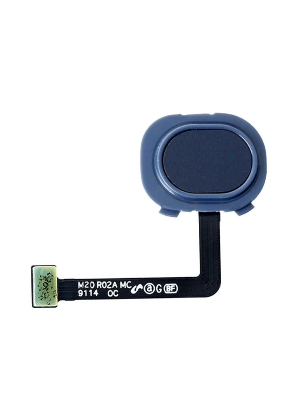 Samsung Uyumlu Galaxy M20 M205 Home Parmak Okuyucu Filmi Flex Mavi
