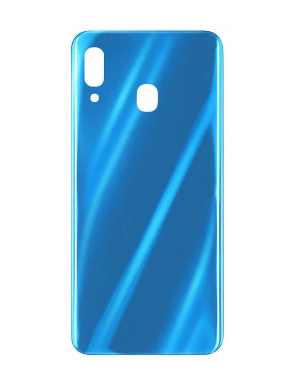Samsung Uyumlu Galaxy A30 A305 Kasa Kapak Mavi Çıtasız