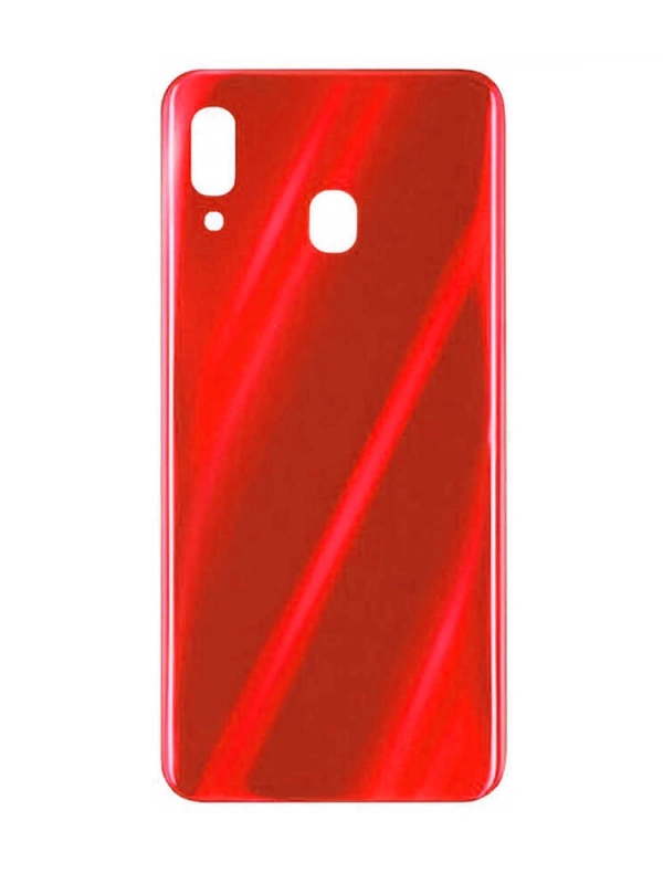 Samsung Uyumlu Galaxy A30 A305 Kasa Kapak Kırmızı Çıtasız