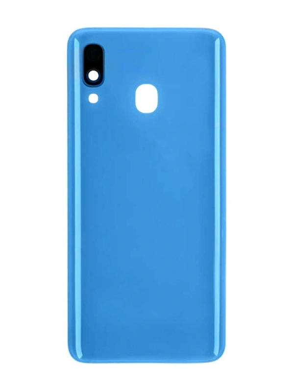 Samsung Uyumlu Galaxy A40 A405 Kasa Kapak Mavi Çıtalı