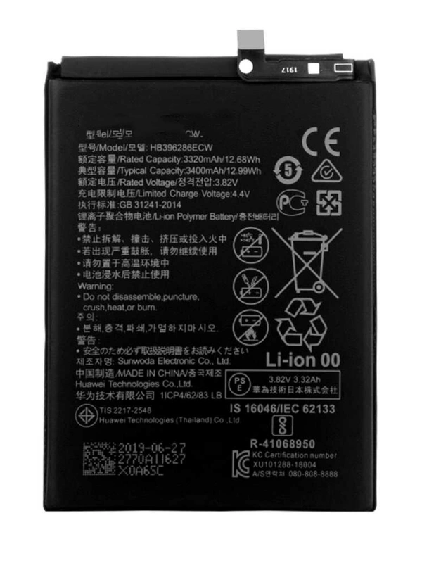 Huawei Honor Uyumlu 10 Lite Batarya Hb396286ecw