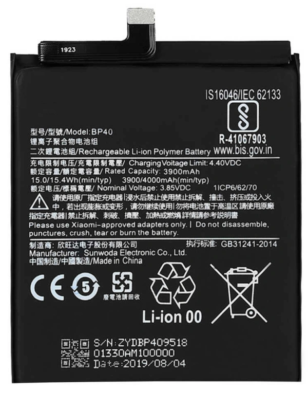 Xiaomi Uyumlu Redmi K20 Pro / Mi 9t Bp40 Batarya Pil