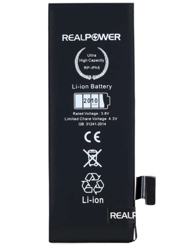 RealPower Apple Uyumlu iPhone 5 Yüksek Kapasiteli Batarya 2010mah