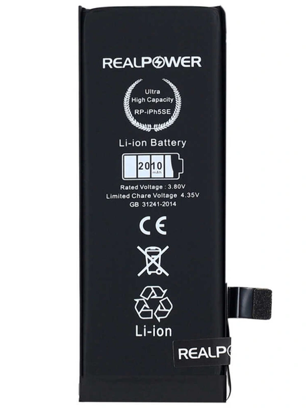 RealPower Apple Uyumlu iPhone Se Yüksek Kapasiteli Batarya 2010mAh