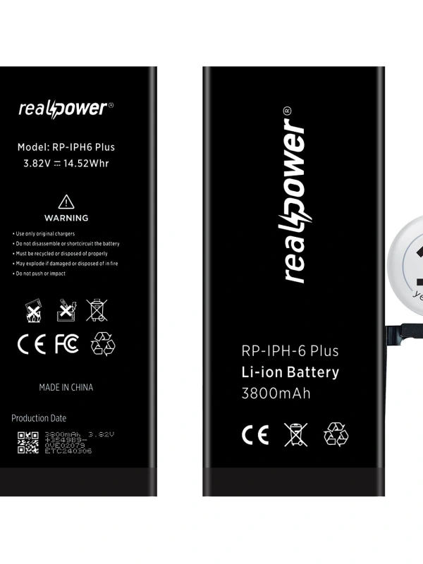 RealPower Apple Uyumlu iPhone 6 Plus Yüksek Kapasiteli Batarya 3800mah