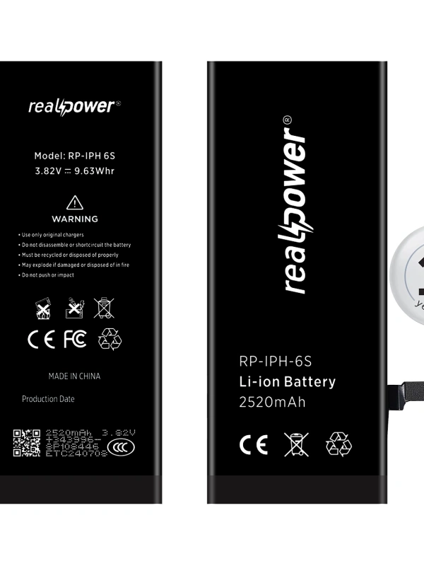 RealPower Apple Uyumlu iPhone 6s Yüksek Kapasiteli Batarya 2520mah