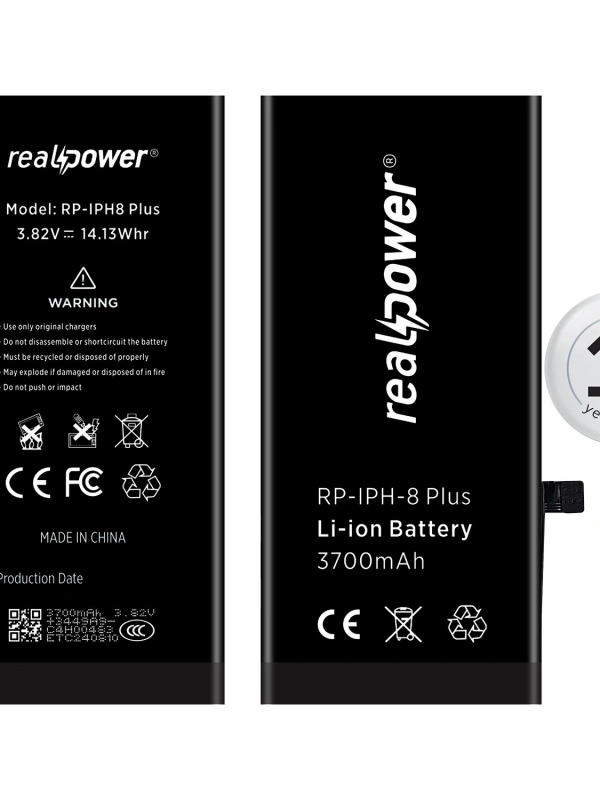 RealPower Apple Uyumlu iPhone 8 Plus Yüksek Kapasiteli Batarya 3700mah